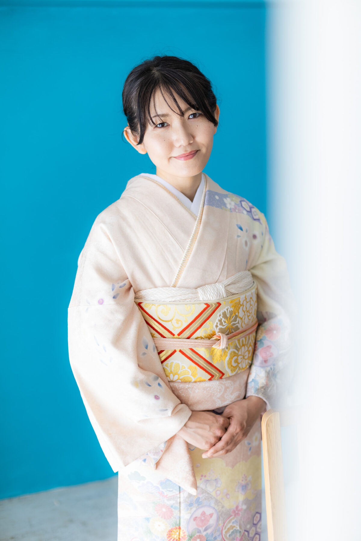 訪問着を着た女性